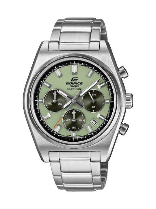 Casio Herrenuhr Batterie mit Silber Metallarmband