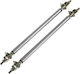 Mtuning Aileron Bracket Diffuser Mount 200mm Silver Tie Bars