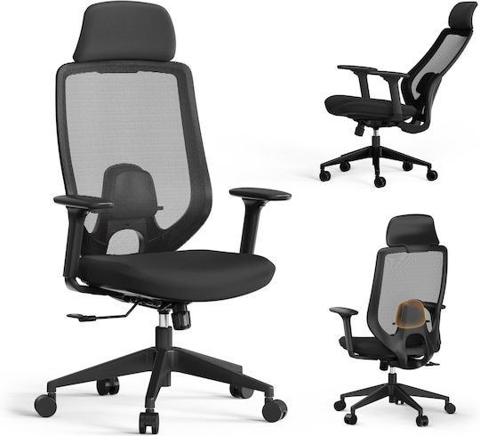 SENSE7 Nakai Bürostuhl mit Einstellbaren Armen Schwarze