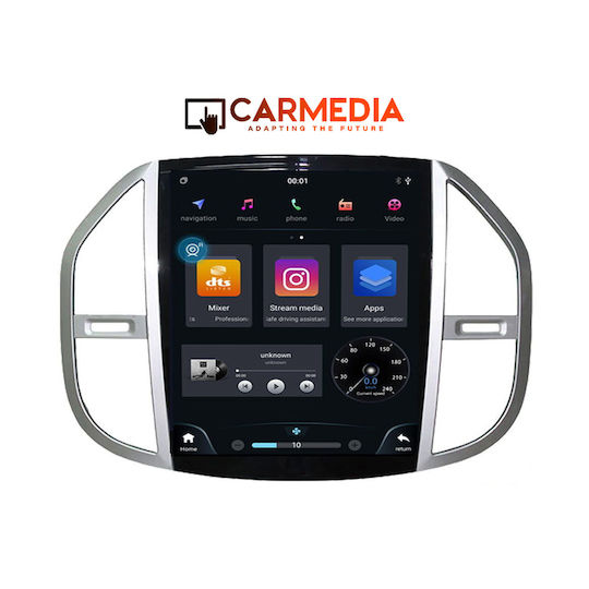 Carmedia Car Audio System for Mercedes-Benz Vito / Viano 2015 (Bluetooth/USB/WiFi/GPS/Apple-Carplay/Android-Auto) with Touch Screen 9.7"