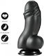 Hidden Desire Ρεαλιστικό Dildo με Όρχεις και Βεντούζα Μαύρο