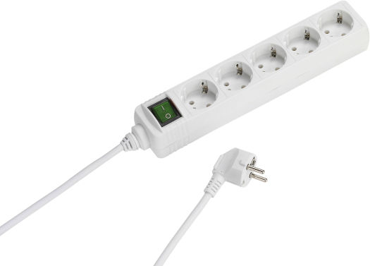 Vivanco Power Strip with Switch and Cable 1.4m