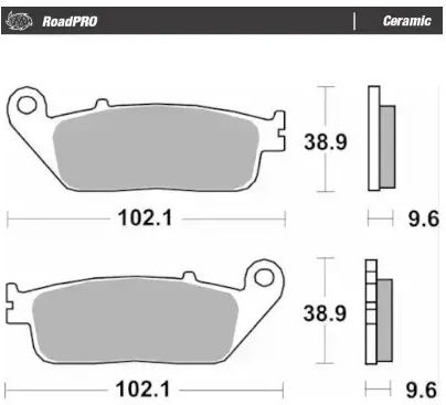 Moto-master Керамични Мотоциклетни Накладки 404004 1 Комплект 1 Спирачен Апарат