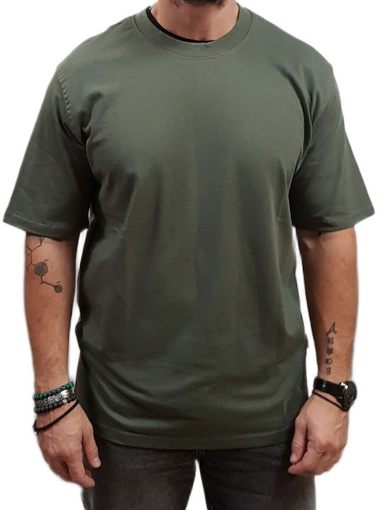 Marcus T-shirt Beetle Green, Khaki