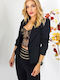 Short Women's Blazer Black