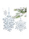Hanging Snowflake Decoration 12x12 Cm Pattern 4