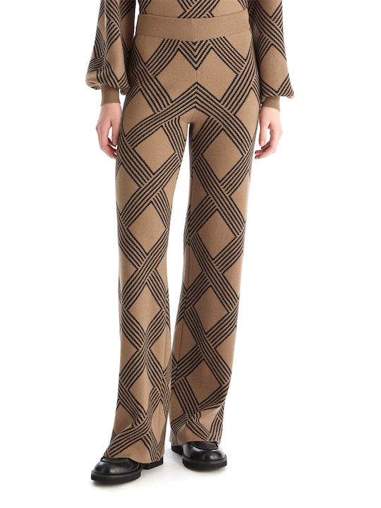 Only Damen Hoch tailliert Stoff Hose mit Gummizug Straight COCOA-CREME Only Damen Hoch tailliert Stoff Hose mit Gummizug Straight COCOA-CREME