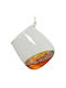 Glass Blown Whiskey Ornament D.7cm H.7.5cm Amber Christmas Collection