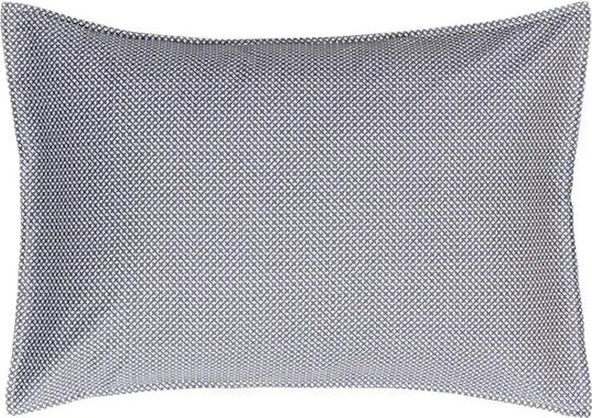 Kentia Umeko A Σετ Μαξιλαροθήκες Oxford Anthracite Grey - White 50x70εκ.