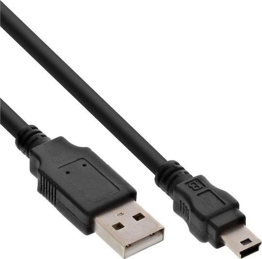 Καλώδιο Usb Inline Usb-a Miniusb 2 M Μαύρο 33107