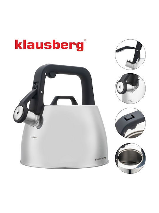 Klausberg Βραστήρας Ανοξείδωτος Γκρι 2500ml