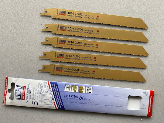 Fierăstraie Wilpu Lemn Plastic Wilpu 135/150 5 Bucăți 180mm 1014c/200