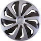 Versaco Auto Radkappen Set Wind 1Stück 14" Silber