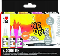 Alcohol Ink Set Smartmax Marabu Neon 3x20ml Alcohol Ink Set Smartmax Marabu Neon 3x20ml