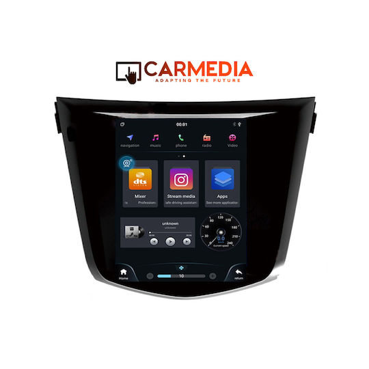 Carmedia Car Audio System for Nissan X-Trail 2014-2021 (Bluetooth/USB/WiFi/GPS/Apple-Carplay/Android-Auto) with Touch Screen 9.7"