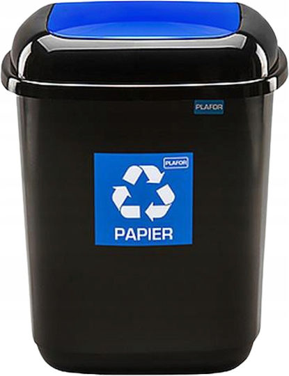 Plafor Coș de Reciclare Plastic Albastru 12lt 1buc