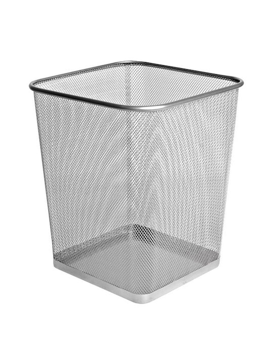 Forofis Metall Büromülleimer Silber