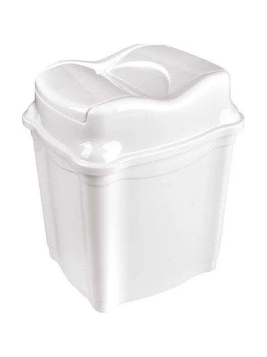 Stefanplast Coș de Gunoi Plastic Alb 28lt 1buc