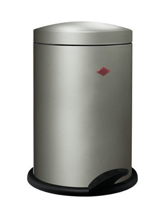 Wesco Coș de Gunoi Metal Argintiu 13lt 1buc