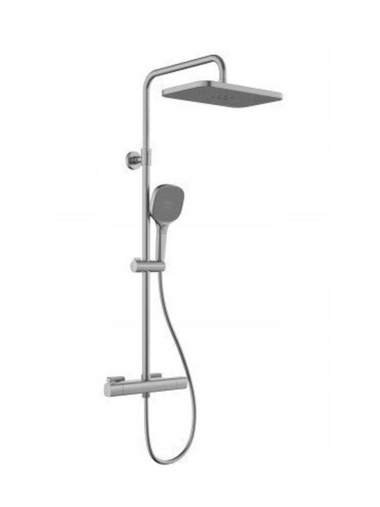 KFA Built-in Mixer & Shower Head Set for Shower Gray 5907571570718