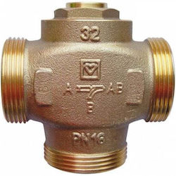 Herz Messing 3-Wege Thermostatmischer Ventil Teplomix Dn32 Gz 1 1/2 Kesselrücklauf Temperaturerhöhung Herz Messing 3-Wege Thermostatmischer Ventil Teplomix Dn32 Gz 1 1/2 Kesselrücklauf Temperaturerhöhung