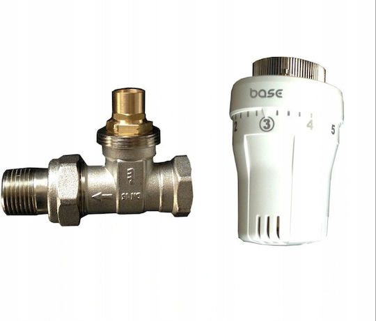 Temperaturbegrenzer RTL Thermostatkopf + Einfacher Thermostatventil Halbkupplung 1 2x3 4 M