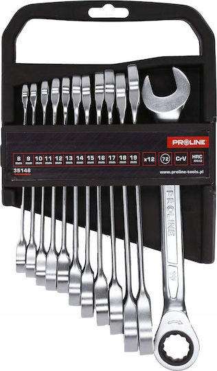 Pro-line Ключове Ключови Инструменти Комплект 12 Бройки 8-19mm Crv Proline