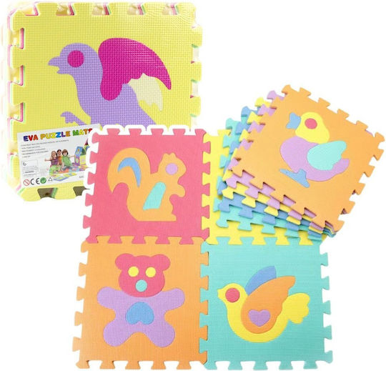 Lean Toys Puzzle De Podea Interactiv Cu Animăluțe 9 Piese
