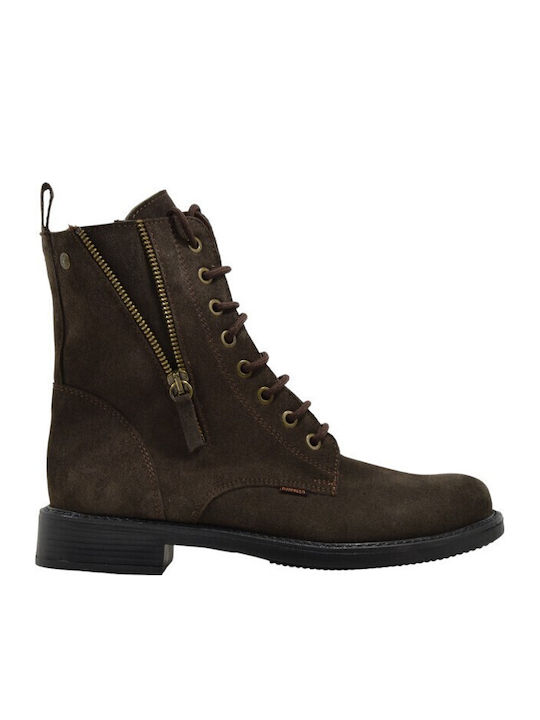 Ragazza Leather Women's Ankle Boots Brown