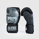 Boxing Pro Boxhandschuhe Leder für Kampf Schwarz