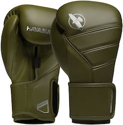 Hayabusa Boxhandschuhe Leder für Kampf Grün
