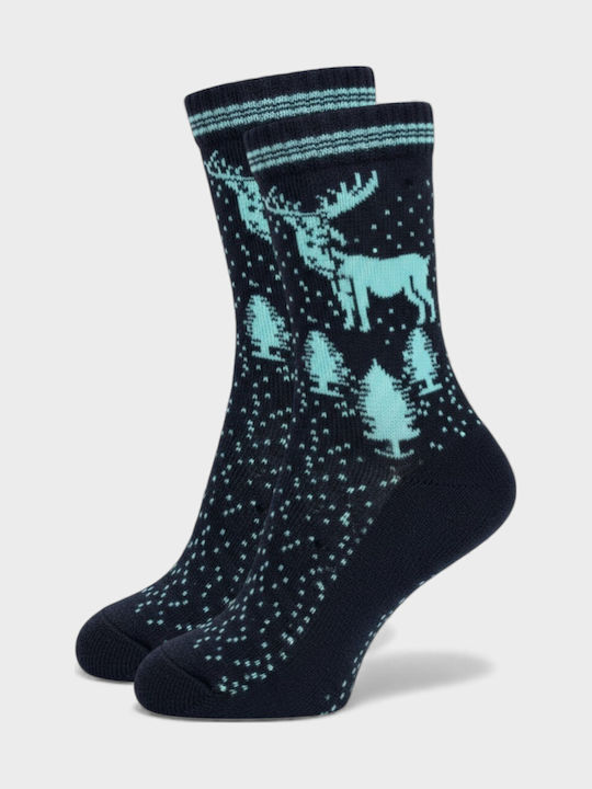 Pro Socks Дамски Коледни Чорапи Blue 1Пакет