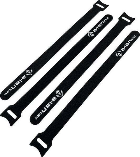 Velcro Kabelbinder Schlaufe Länge 300mm Breite 20mm Schwarz Alantec