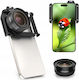 Phone Lens Zoom Lens 10–20x Macro Led Ring Light Macro Apexel Apl-zm100fl26