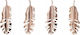 Christmas Decoration Home Styling Collection Christmas Decorations Gold Hanging Leaves 4 Pieces
