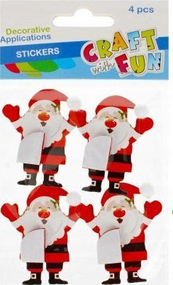 Craft with Fun Decoration Bn Stickers Mikolaj Harm 4 Pieces Cf 12/144 14128008 5908275175711