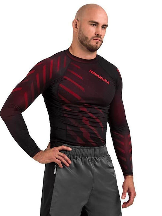 Hayabusa Ανδρική Μακρυμάνικη Μπλούζα για Jiu-Jitsu Κόκκινη