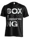 Boxing Pro Herren Kurzärmlig T-Shirt für Boxen Schwarz