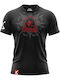 8 Weapons Short Sleeve Shirt 8010072 for Muay Thai Black