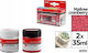 Acrylic Teka Raspberry + Crackle Medium 2x35ml