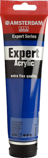 Amsterdam Expert Series Acrylic Colour Tube 150 Ml Phthalo Blue 570