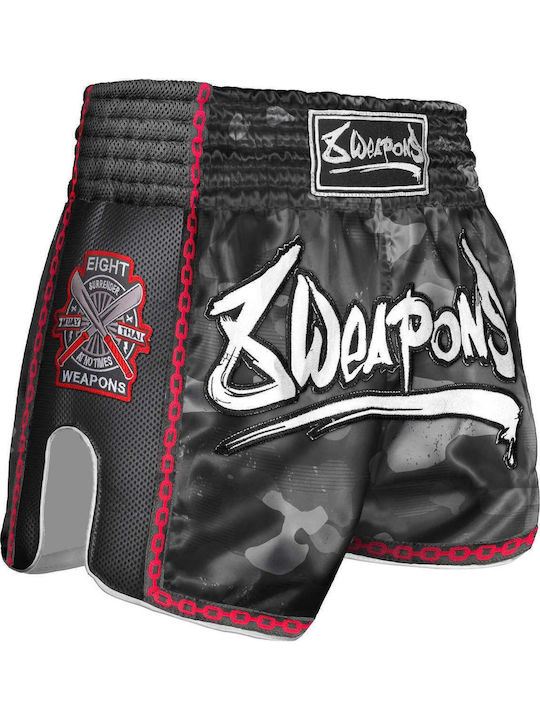 Σορτσάκι Muay Thai 8 Weapons Urban Camo 2.0 Black Grey