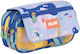 Milan Pencil Case with 3 Compartments Blue