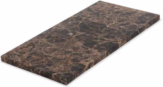 Design Is This Piatră Dreptunghiular Tavă de Servire în Culoare Maro 30x15cm 1buc