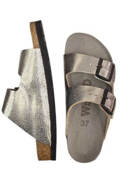 Wizard Leather Silver Sandals