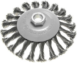 Graphite Bohrdrahtbürste Scheiben 125mm Drehbares Stahl Draht M14