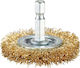 Wire Wheel Brush Brass Coated
