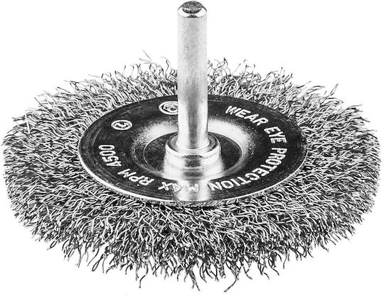 Wire Brush Disc 75 Mm Crimped Wire Inox 6 Mm Shank