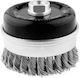 End Face Wire Brush Reinforcement 100 Mm Twisted Wire Inox M14