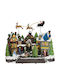 Lianos Christmas Decorative Village with Music and Movement 39x33x20cm.